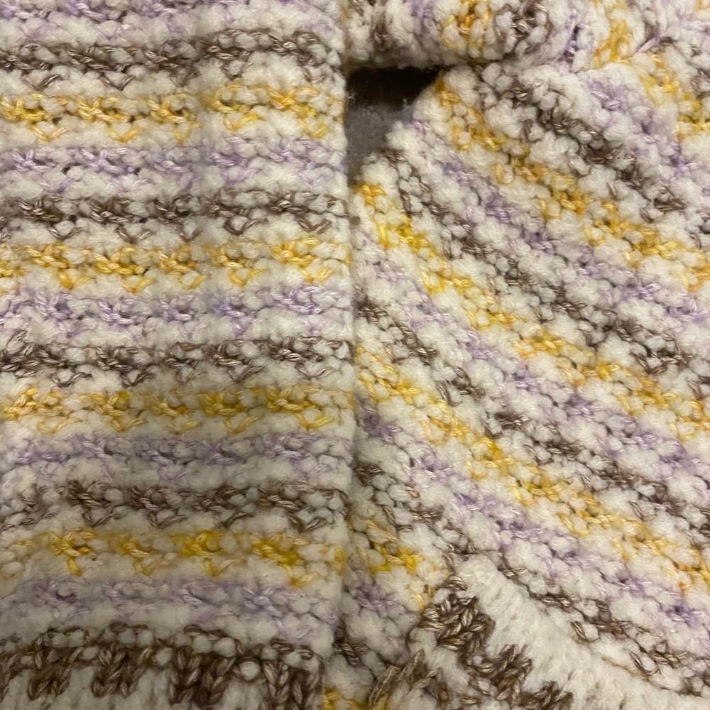 BA&SH Striped Cardigan sweater - Yellow, Brown, Cream - Picture 5 of 7